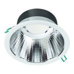 Philips LED Deckenstrahler Coreline DN142B Aluminium Weiß 11W 1200lm 60D - 830  | Ausschnitt 155mm - IP20 - UGR<19