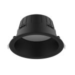 LED Deckenstrahler Tief Einbau Schwarz 15W 1500lm 80D - 827-830-840 CCT | 176mm - Ausschnitt 150mm
