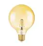 Osram Vintage 1906 LED E27 Globe Fadenlampe Gold 125mm 4W 470lm - 824  | Ersatz für 40W