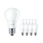 Mehrfachpackung 10x Philips Corepro LED Glühbirne E27 Birne Matt 8W 806lm - 827 Extra Warmweiß | Ersatz für 60W