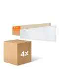 Mehrfachpackung 4x Ledvance LED Panel Compact Aluminium Weiß 33W 3630lm - 840  | 120x30cm - UGR < 19