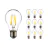 Lot 10x LED E27 Poire Filament Claire 7W 806lm - 822-827 Dim To Warm | Dimmable - Remplacement 60W
