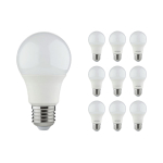 Lot 10x LED E27 Poire Dépolie 4.9W 480lm - 830 | Remplacement 40W